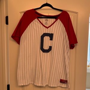 Cleveland Indians Women’s Plus Block C Shirt